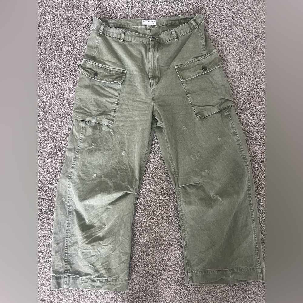 We the people free people Green Cargo Pants. EUC